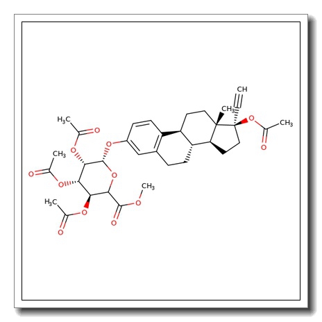 Ethynyl estradiol 17-acetate-3-(2',3',4'-tri-O-acetyl-b-D-glucuronide) methyl ester CAS 242130-33-2