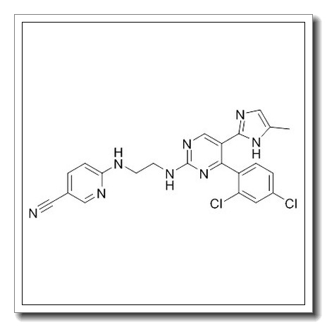 6-[2-[[4-(2,4-dichlorophenyl)-5-(5-methyl-1H-imidazol-2-yl)pyrimidin-2-yl]amino]ethylamino]pyridine-3-carbonitrile CAS 252917-06-9 