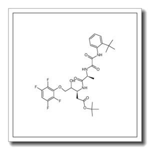 (3S)-3-[N-(N′-(2-tert-butylphenyl)oxamyl)alaninyl]amino-5-(2′,3′,5′,6′-tetrafluorophenoxy)-4-hydroxypentanoic acid tert-butyl ester