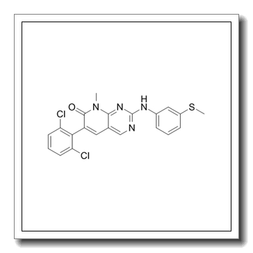 6-(2,6-dichlorophenyl)-8-methyl-2-(3-methylsulfanylanilino)pyrido[2,3-d]pyrimidin-7-one CAS 260415-63-2