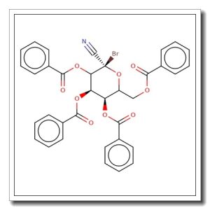 2-Bromo-2-deoxy-3,4,5,7-tetra-O-benzoyl-a-D-gluco-heptulopyranosononitrile