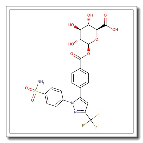 Celecoxib carboxylic acid acyl-b-D-glucuronide CAS 264236-79-5