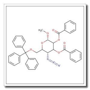 Methyl 4-azido-2,3-di-O-benzoyl-4-deoxy-6-O-trityl-α-D-glucopyranoside