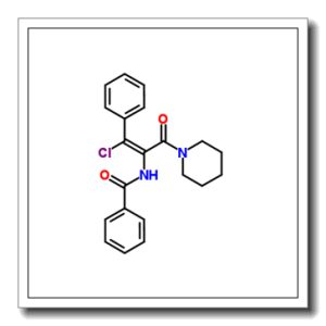 N-[(Z)-1-chloro-3-oxo-1-phenyl-3-piperidin-1-ylprop-1-en-2-yl]benzamide