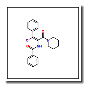 N-[(Z)-1-chloro-3-oxo-1-phenyl-3-piperidin-1-ylprop-1-en-2-yl]benzamide CAS 265977-72-8