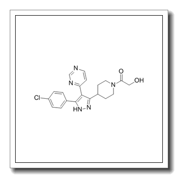 1-[4-[3-(4-chlorophenyl)-4-pyrimidin-4-yl-1H-pyrazol-5-yl]piperidin-1-yl]-2-hydroxyethanone CAS 271576-80-8