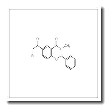 5-bromoacetyl-2-bensyloxybenzoic acid methyl ester CAS 27475-14-5