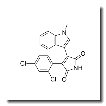 3-(2,4-dichlorophenyl)-4-(1-methylindol-3-yl)pyrrole-2,5-dione CAS 280744-09-4