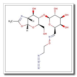 4-O-[(2-Azidoethoxyimino)-6-deoxy-β-D-galactopyranosyl]-2-deoxy-α-D-glucopyranose-2,1-oxazoline