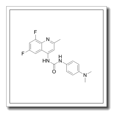 1-(6,8-difluoro-2-methylquinolin-4-yl)-3-[4-(dimethylamino)phenyl]urea CAS 288150-92-5