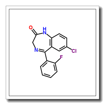 7-chloro-5-(2-fluorophenyl)-1,3-dihydro-1,4-benzodiazepin-2-one CAS 2886-65-9