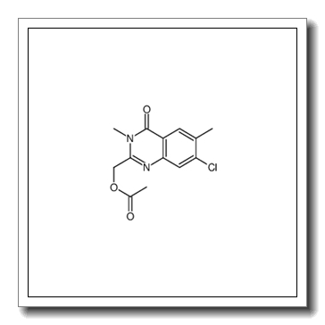 (7-Chloro-3,6-dimethyl-4-oxo-3,4-dihydro-2-quinazolinyl)methyl ac etate CAS 289686-85-7