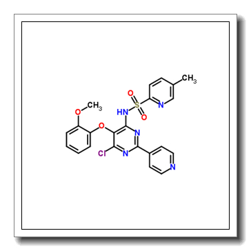 5-methyl-pyridine-2-sulfonic acid [6-chloro-5-(2-methoxy-phenoxy)-2-pyridin-4-yl-pyrimidin-4-yl]-amide CAS 290815-30-4