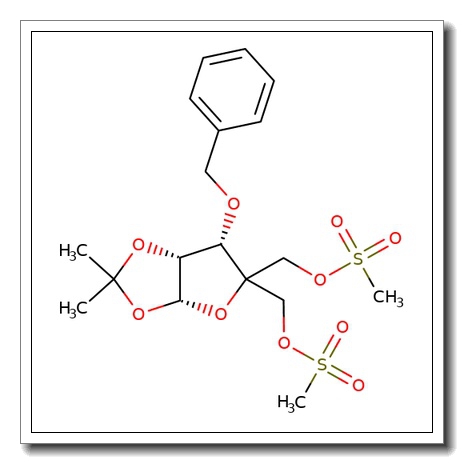 3-O-Benzyl 4-C-(methanesulfonyloxymethyl)-5-O-methanesulfonyl-1,2-O-isopropylidene-a-D-ribofuranose CAS 293751-01-6