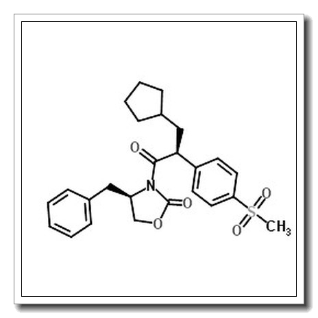 (4R)-4-Benzyl-3-{(2S)-3-cyclopentyl-2-[4-(methylsulfonyl)phenyl]propanoyl}-1,3-oxazolidin-2-one CAS 300355-20-8 