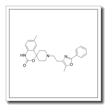 6-methyl-1'-[2-(5-methyl-2-phenyl-1,3-oxazol-4-yl)ethyl]spiro[1H-3,1-benzoxazine-4,4'-piperidine]-2-one CAS 300816-15-3