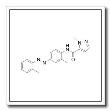 2-methyl-N-[2-methyl-4-[(2-methylphenyl)diazenyl]phenyl]pyrazole-3-carboxamide CAS 301326-22-7