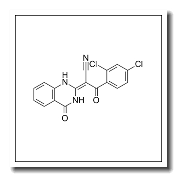 3-(2,4-dichiorophenyl)-3-oxo-2-(4-oxo-3,4-dihydroquinazolin-2(1H)ylidene)propanenitrile CAS 302803-72-1