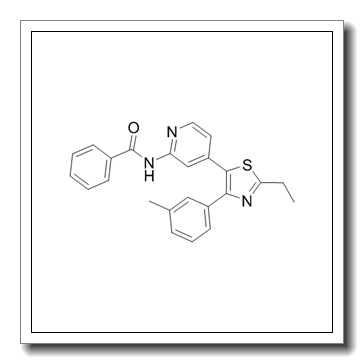 N-[4-[2-ethyl-4-(3-methylphenyl)-1,3-thiazol-5-yl]pyridin-2-yl]benzamide CAS 303162-79-0