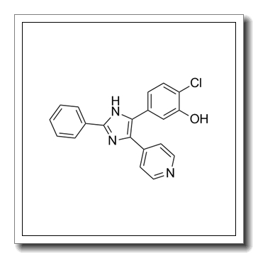 2-chloro-5-(2-phenyl-5-pyridin-4-yl-1H-imidazol-4-yl)phenol CAS 303727-31-3