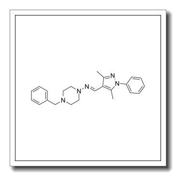 (E)-N-(4-benzylpiperazin-1-yl)-1-(3,5-dimethyl-1-phenylpyrazol-4-yl)methanimine CAS 304909-07-7
