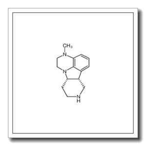 1H-Pyrido[3′,4′:4,5]pyrrolo[1,2,3-de]quinoxaline, 2,3,6b,7,8,9,10,10a-octahydro-3-methyl-, (6bR,10aS)