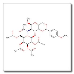 Methyl 2-acetamido-3-O-(2,3,4,6-tetra-O-acetyl-b-D-galactopyranosyl)-2-deoxy-4,6-O-(4-methoxybenzylidene)-a-D-galactopyranoside
