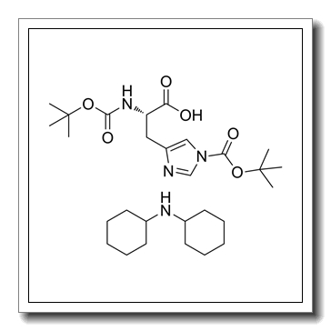 N-cyclohexylcyclohexanamine,(2S)-2-[(2-methylpropan-2-yl)oxycarbonylamino]-3-[1-[(2-methylpropan-2-yl)oxycarbonyl]imidazol-4-yl]propanoic acid CAS 31687-58-8
