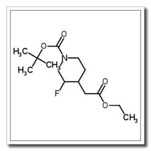 2-Methyl-2-propanyl 4-(2-ethoxy-2-oxoethyl)-3-fluoro-1-piperidinecarboxylate