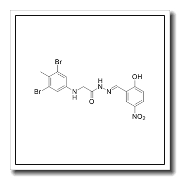 Glycine, N-(3,5-dibroMo-4-Methylphenyl)-, 2-[(2-hydroxy-5-nitrophenyl)Methylene]hydrazide CAS 325970-71-6