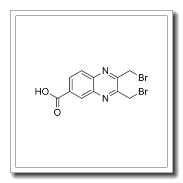 6-Quinoxalinecarboxylic acid, 2,3-bis(bromomethyl)- CAS 32602-11-2