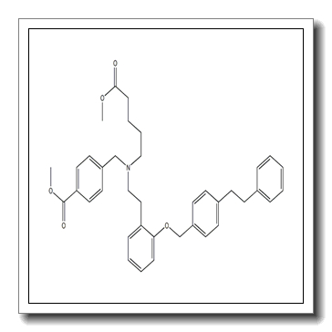 Benzoic acid,4-[[(5-Methoxy-5-oxopentyl)[2-[2-[[4-(2-phenylethyl)phenyl]Methoxy]phenyl]ethyl]aMino]Methyl]-, Methyl ester CAS 329773-33-3