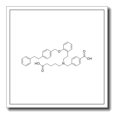 4-[[4-carboxybutyl-[2-[2-[[4-(2-phenylethyl)phenyl]methoxy]phenyl]ethyl]amino]methyl]benzoic acid CAS 329773-35-5