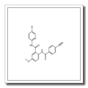 N-(5-氯-2-吡啶基)-2-[(4-氰基苯甲酰基)氨基]-5-甲氧基苯甲酰胺