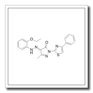 3-甲基-1-(4-苯基-2-噻唑基)-1H-吡唑-4,5-二酮 4-[2-(2-乙氧基苯基)腙]