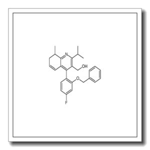 {4-[2-(Benzyloxy)-4-fluorophenyl]-2,6-diisopropyl-5-[(1E)-1-prope n-1-yl]-3-pyridinyl}methanol