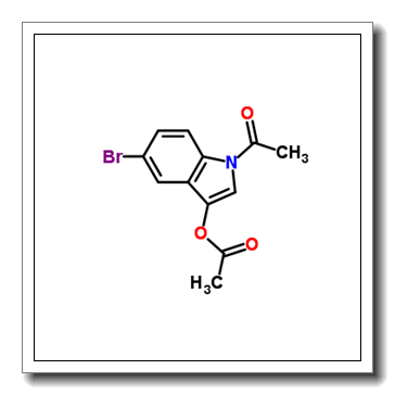 (1-acetyl-5-bromoindol-3-yl) acetate CAS 33588-54-4