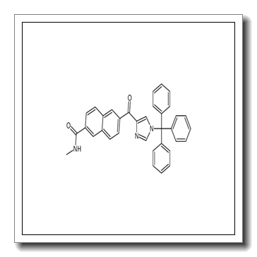 N-Methyl-6-[(1-trityl-1H-imidazol-4-yl)carbonyl]-2-naphthamide CAS 337521-39-8