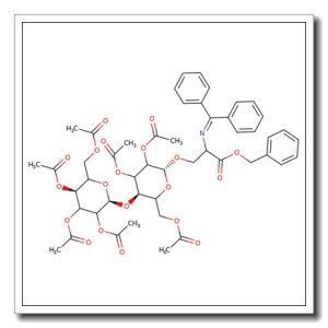 N-Diphenylmethylene-O-(2,3,6,2′,3′,4′,6′-hepta-O-acetyl-b-D-lactosyl)-L-serine, benzyl ester