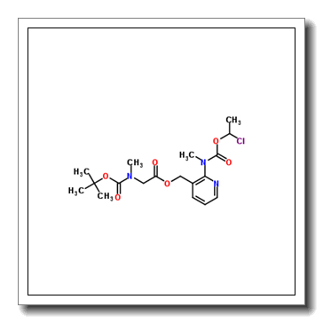 N-Methyl-N-(3-[((N-tert-butoxycarbonyl-N-methylamino)acetoxy)methyl]pyridin-2-yl)carbamic acid 1-chloroethyl ester CAS 338990-31-1