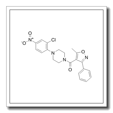 [4-(2-chloro-4-nitrophenyl)piperazin-1-yl]-(5-methyl-3-phenyl-1,2-oxazol-4-yl)methanone CAS 341001-38-5