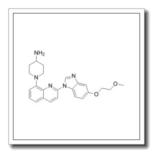 1-[2-[5-(2-甲氧基乙氧基)苯并咪唑-1-基]喹啉-8-基]哌啶-4-基胺