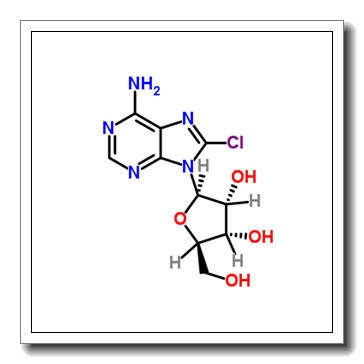 2-(6-amino-8-chloropurin-9-yl)-5-(hydroxymethyl)oxolane-3,4-diol CAS 34408-14-5
