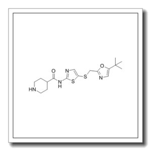 N-[5-[(5-叔丁基-1,3-恶唑-2-基)甲硫基]-1,3-噻唑-2-基]哌啶-4-甲酰胺