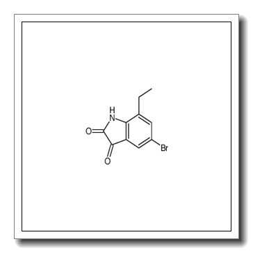 5-溴-7-乙基吲哚啉-2,3-二酮