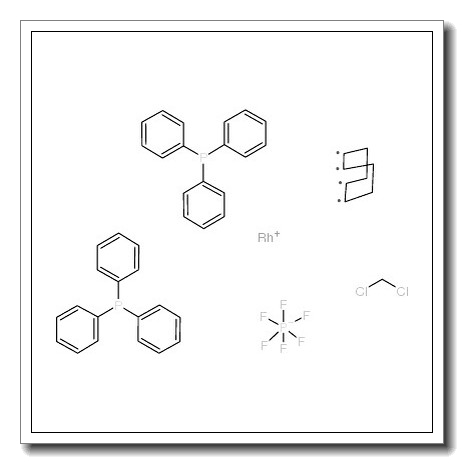 (1,5-Cyclooctadiene)bis(triphenylphosphine)rhodium(I) hexafluorophosphate dichloromethane complex (1:1) CAS 35238-97-2 