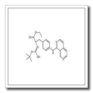 Ethyl N-{[(2-methyl-2-propanyl)oxy]carbonyl}-4-(2,7-naphthyridin- 1-ylamino)-L-phenylalaninate
