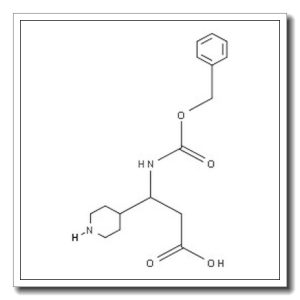 3-(CBZ-氨基)-3-(4-哌啶基)丙酸
