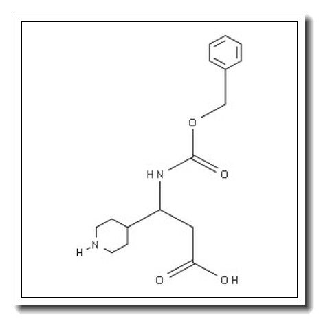3-(CBZ-氨基)-3-(4-哌啶基)丙酸