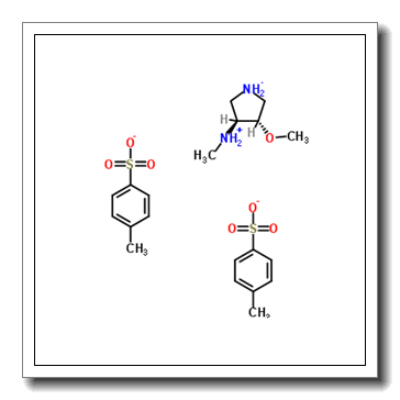 (3S,4S)-3-Methoxy-4-(methylammonio)pyrrolidinium bis(4-methylbenzenesulfonate)